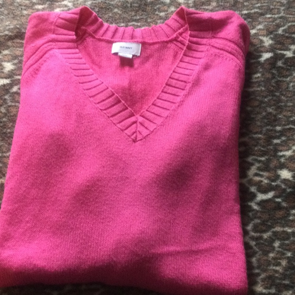 Hot pink Tunic length cotton sweater - Picture 7 of 7